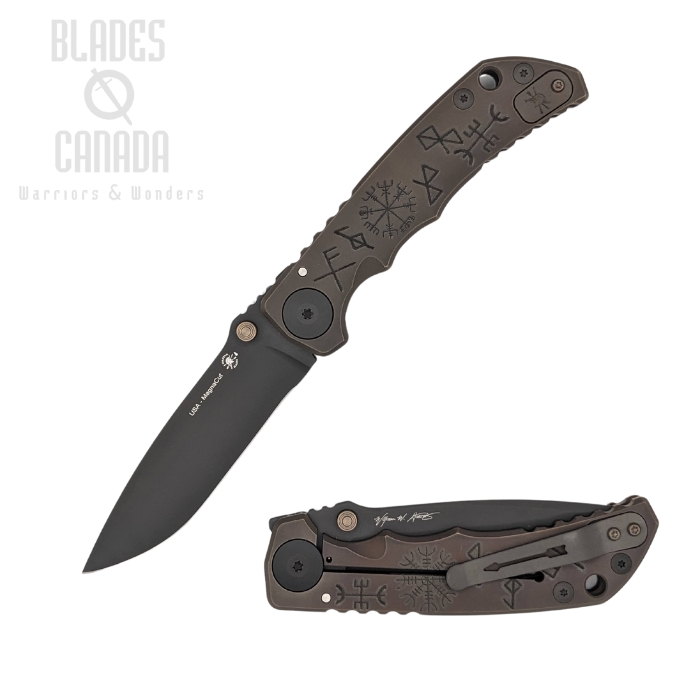 Spartan Blades Harsey Special Edition Folding Knife, Magnacut, Runes and Staves